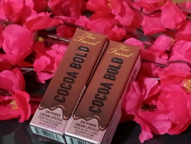 Too Faced Cocoa Bold Cream Lipstick - Ganache