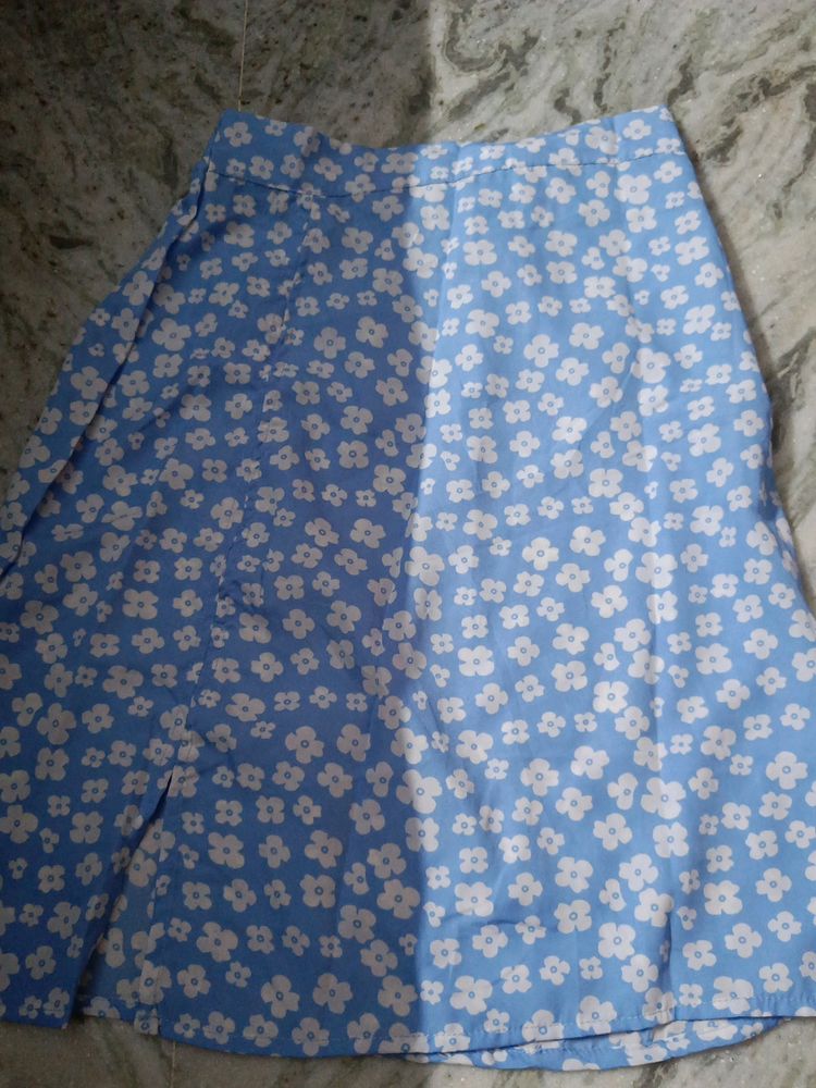 Blue Pencil Skirt