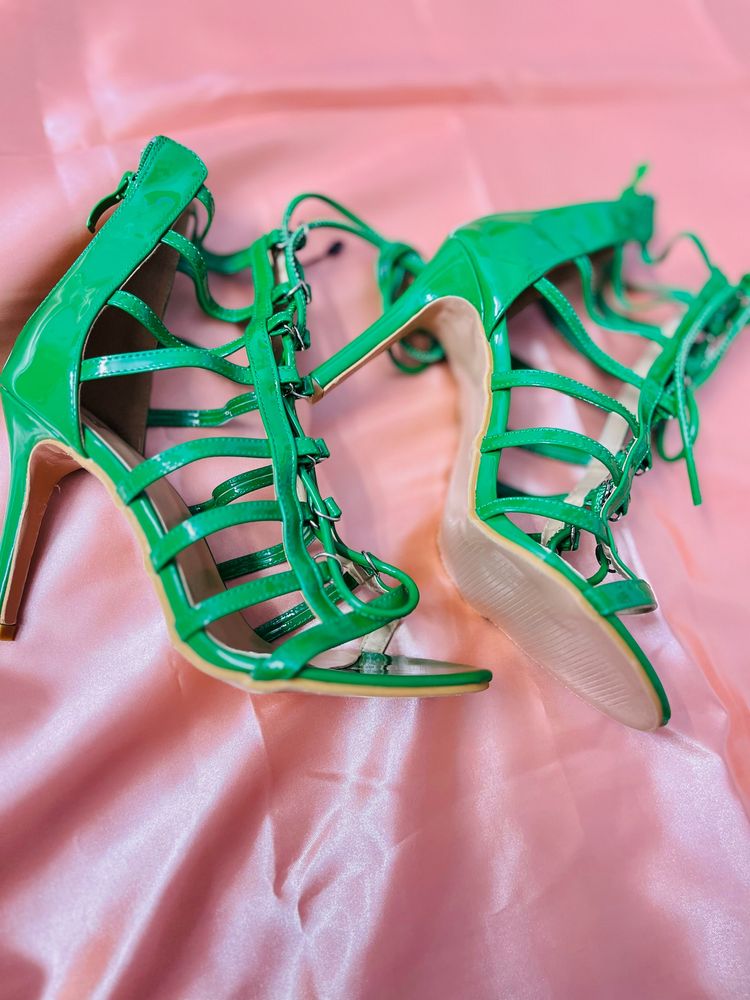 Ket Importa Green Gladiator Heels