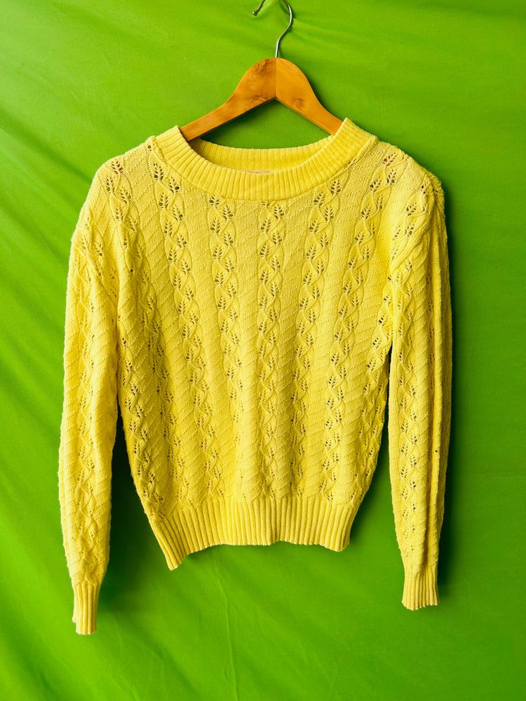 Light Yellow Wool Sweater