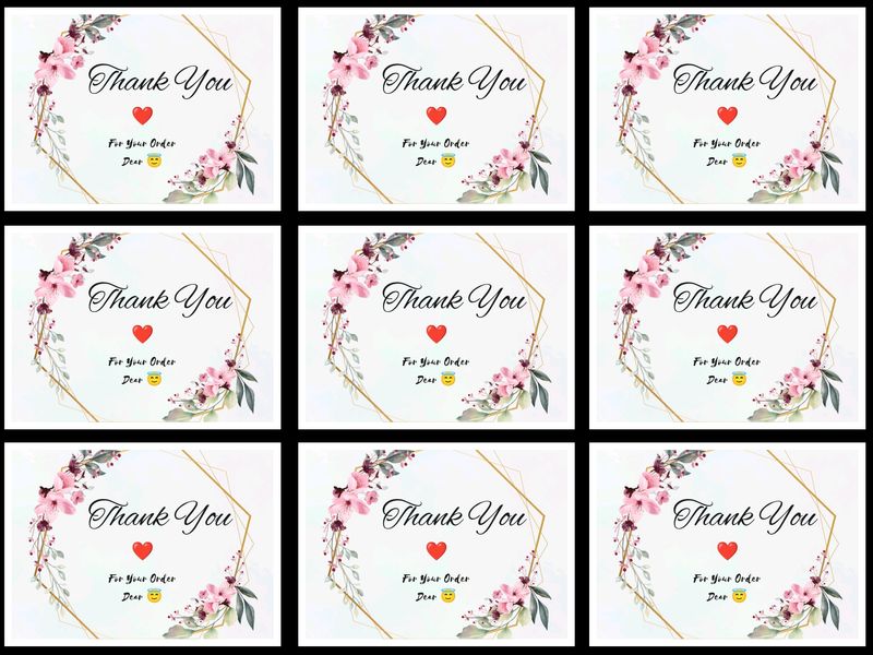 18 Pcs Thank You Sticker Only In ₹80