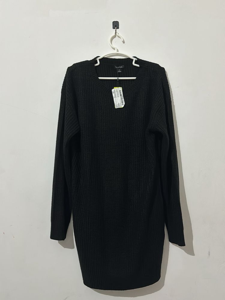 Crew Neck Jumper Dress