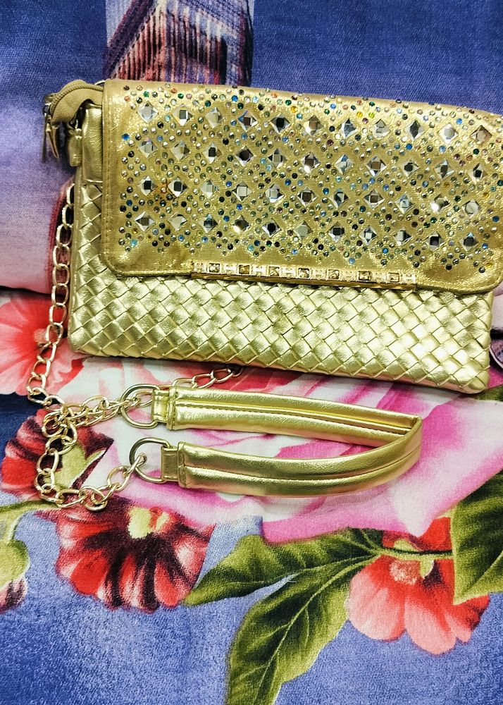 Golden Sling Purse