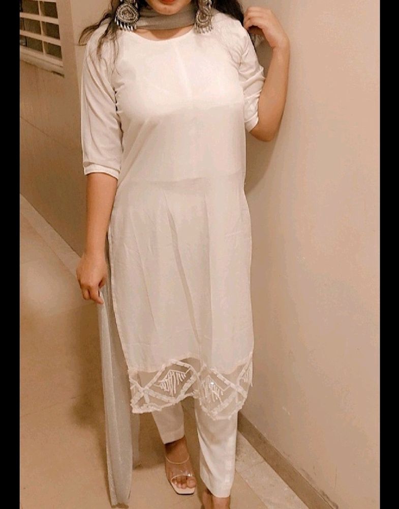 White Kurti