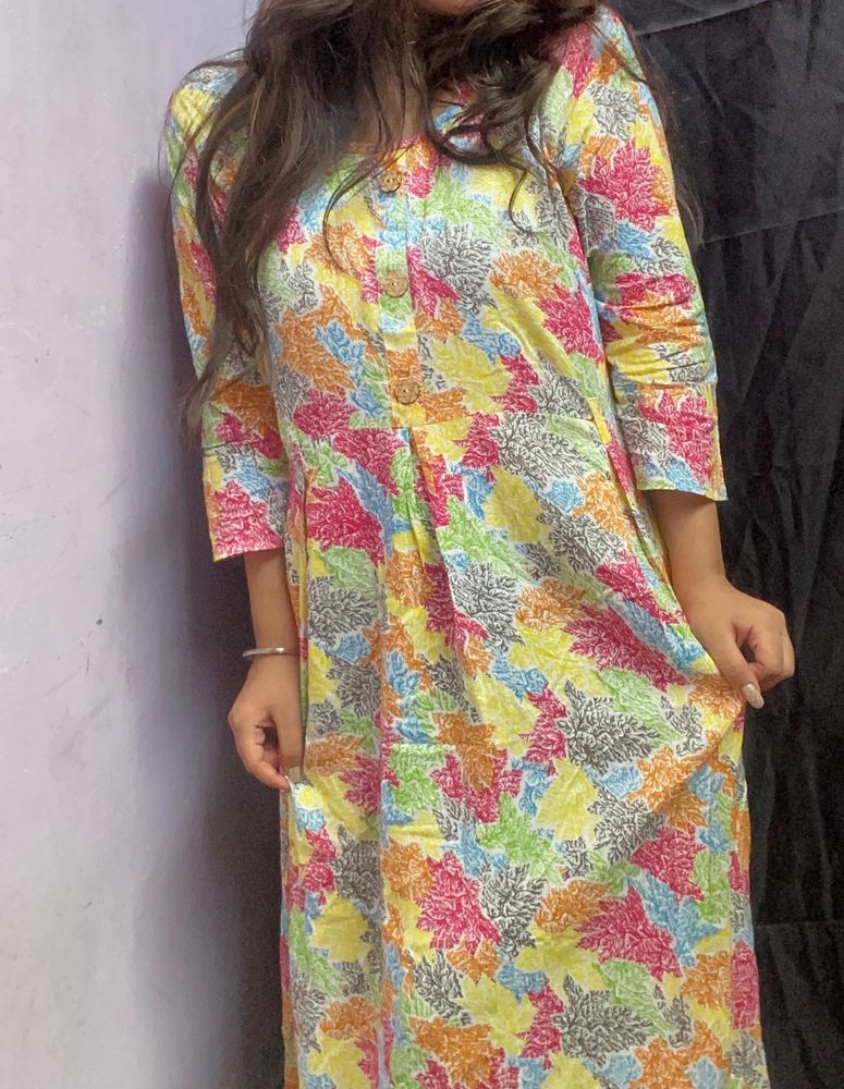 multicolor anarkali kurta