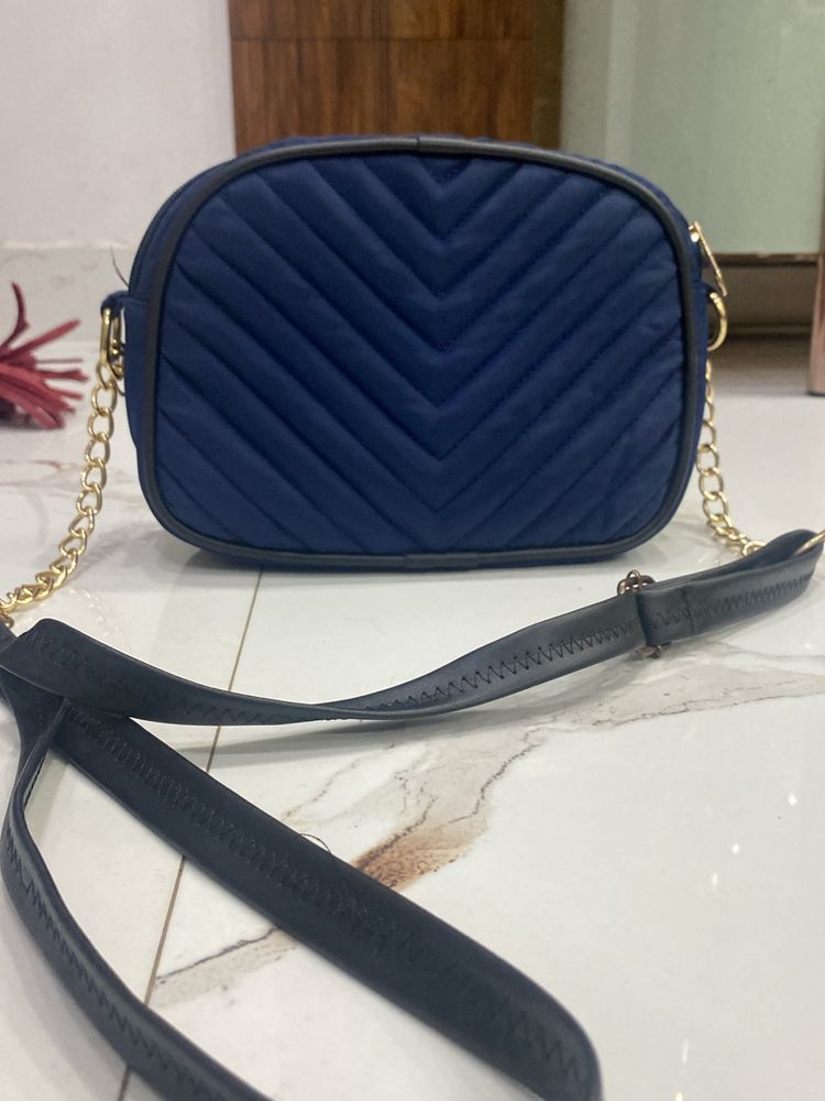 Blue Sling Bag