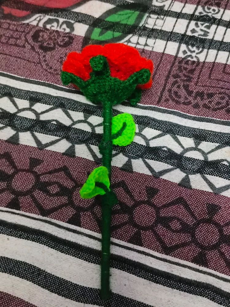 Knitting Rose