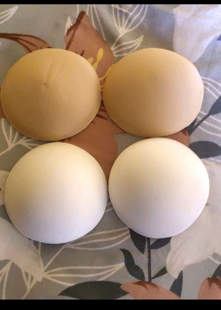 Tan &White Color Bra Pads