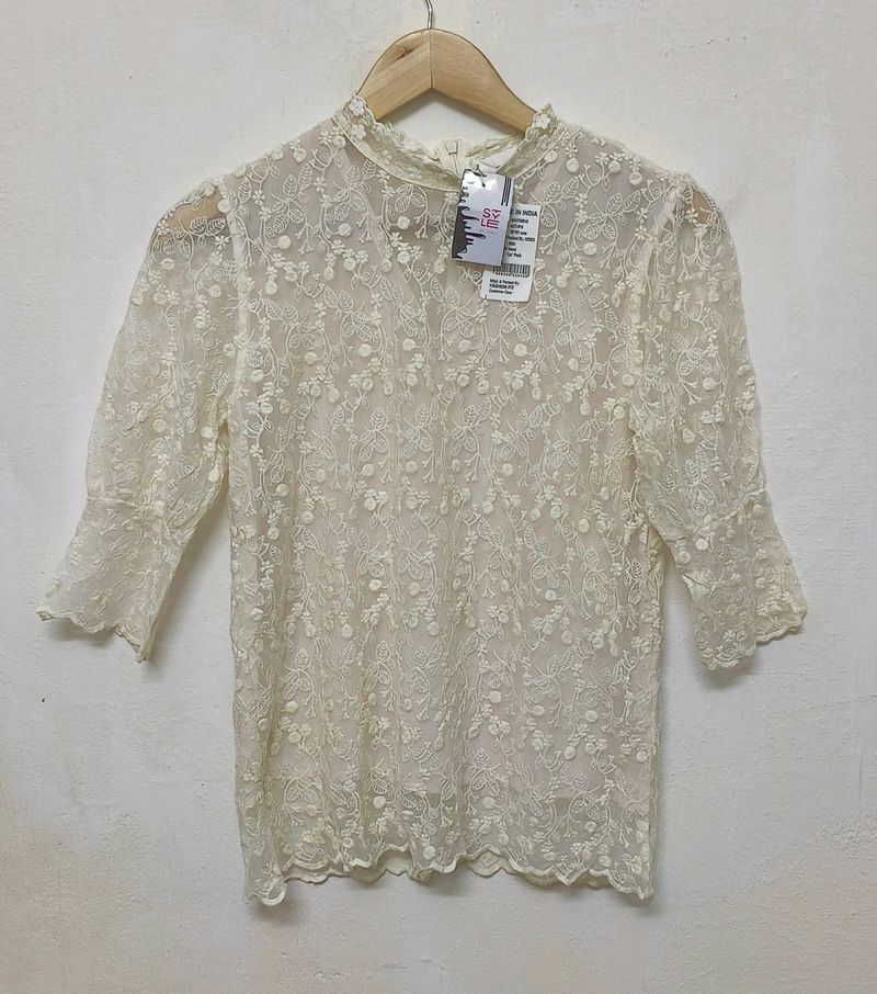 Trendy New Cream Top For Women