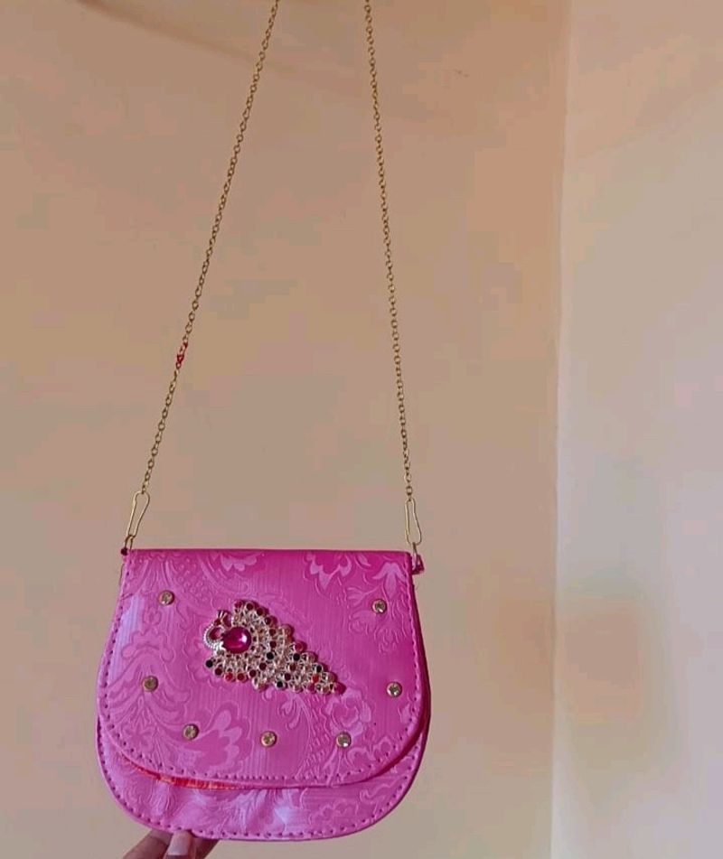 Girls Pink Slingbag