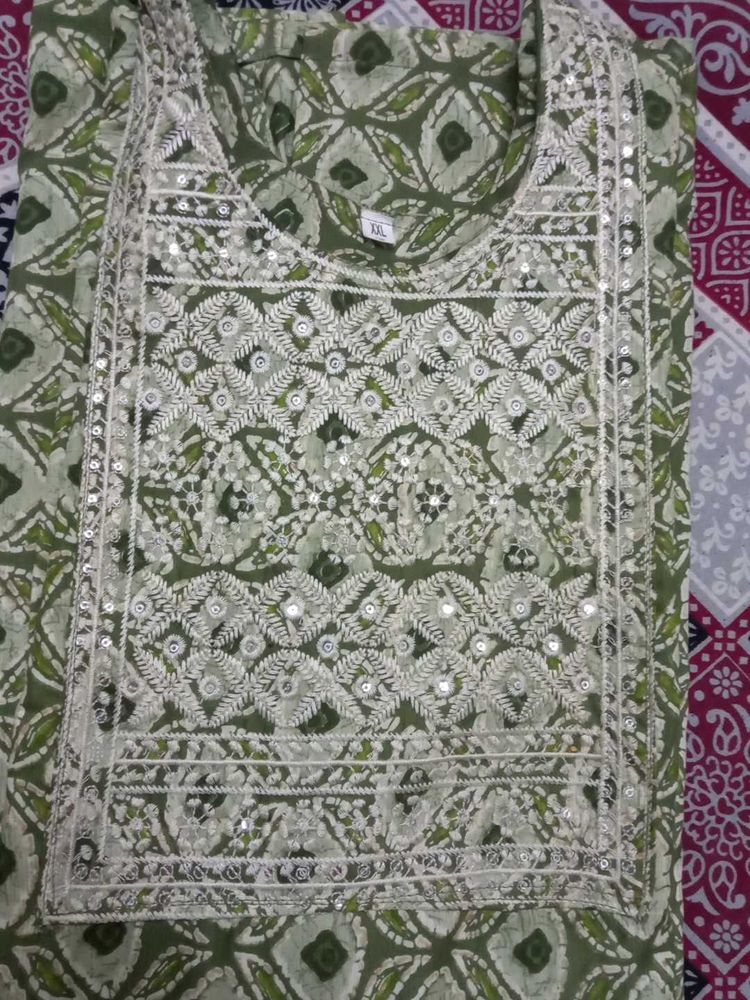 Green Kurtas XXL SIZE