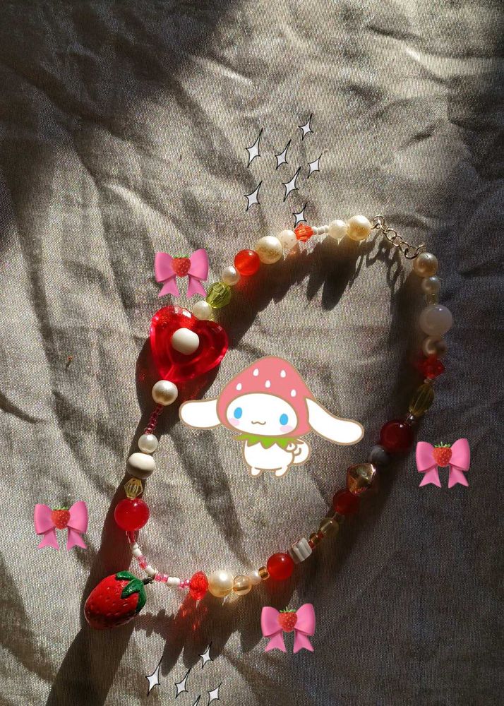 Kawaii Sanrio Strawberry Necklace 🍓