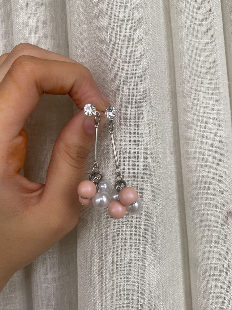 Pink Pearl Earrings