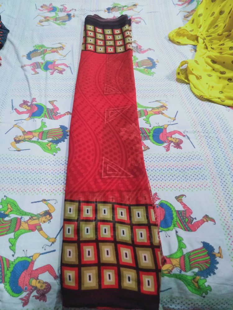 This Red Silk Saree