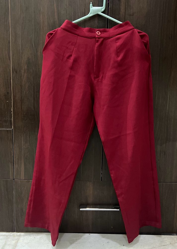 Maroon coloured trouser❤️