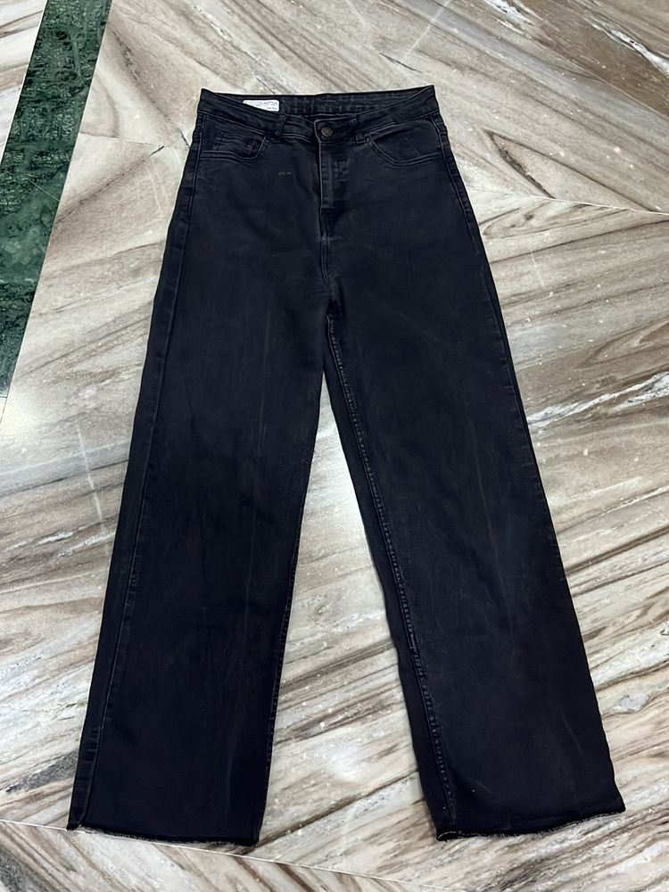 Kotty Black Straight Fit Jeans