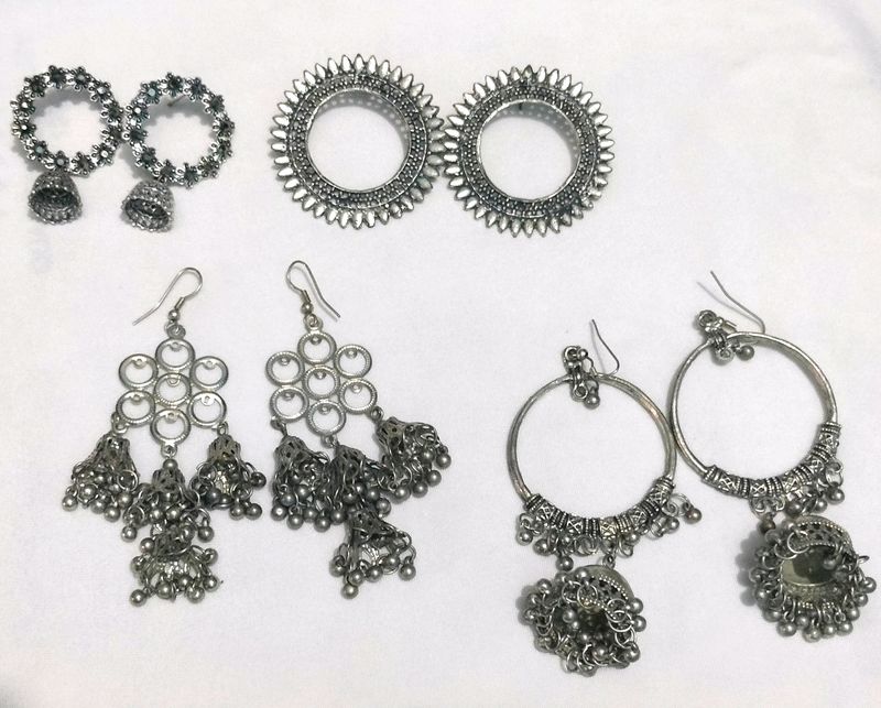 4 Earrings Set