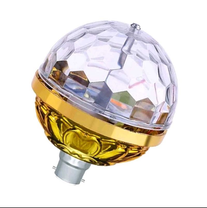 Golden Crystal Rotating Bulb | Brand New