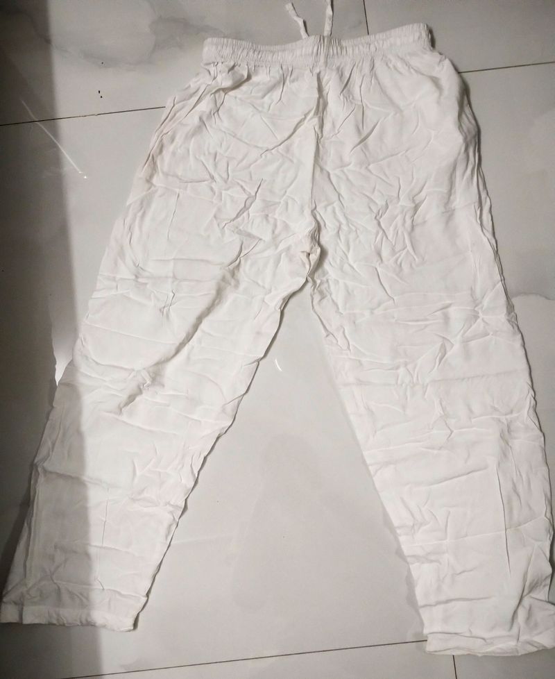 White Plazo Pant