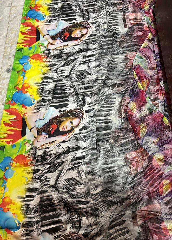 Degital Print Saree