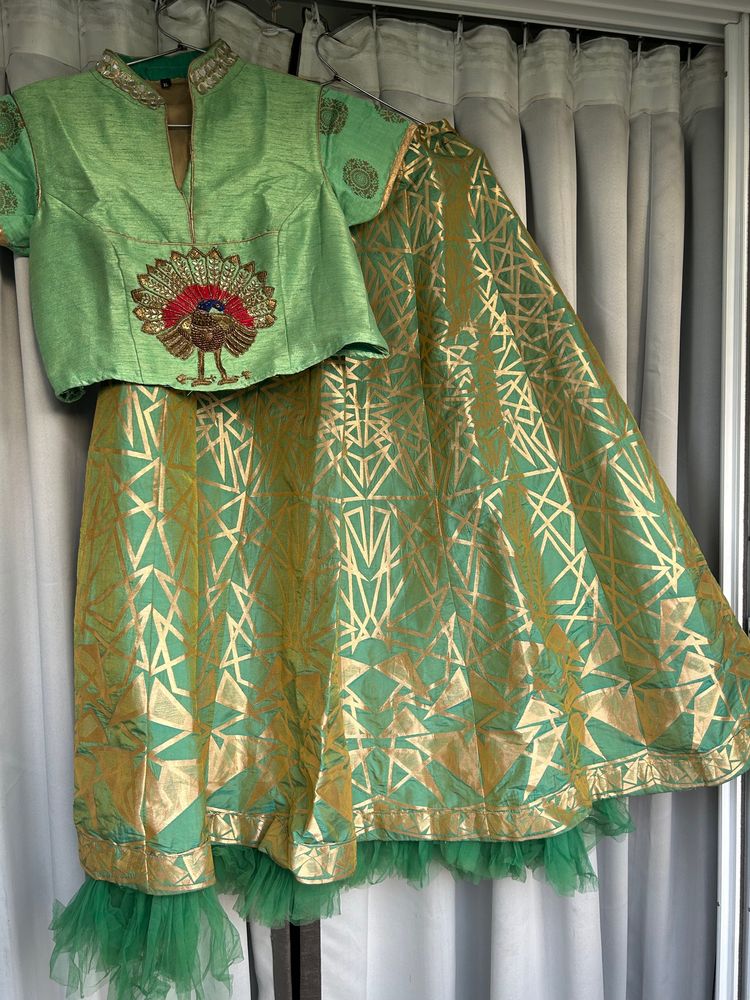 Peacock Design Lehenga Set