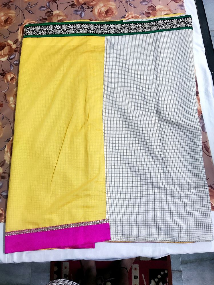 WOMEN DOUBLE SHADED SAREE