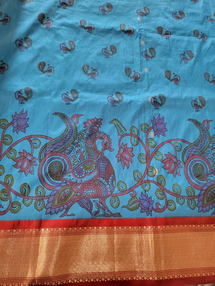 Art Silk Saree With Screen Printing