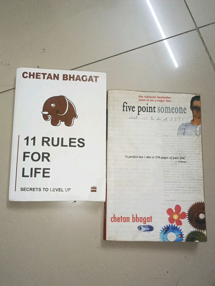 Chetan Bhagat 11 Rules Of Life And Five Point Some