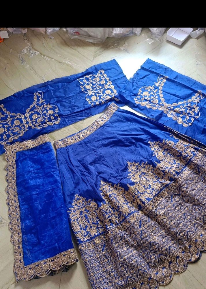 Royal Blue Colour Lehenga Choli For Women