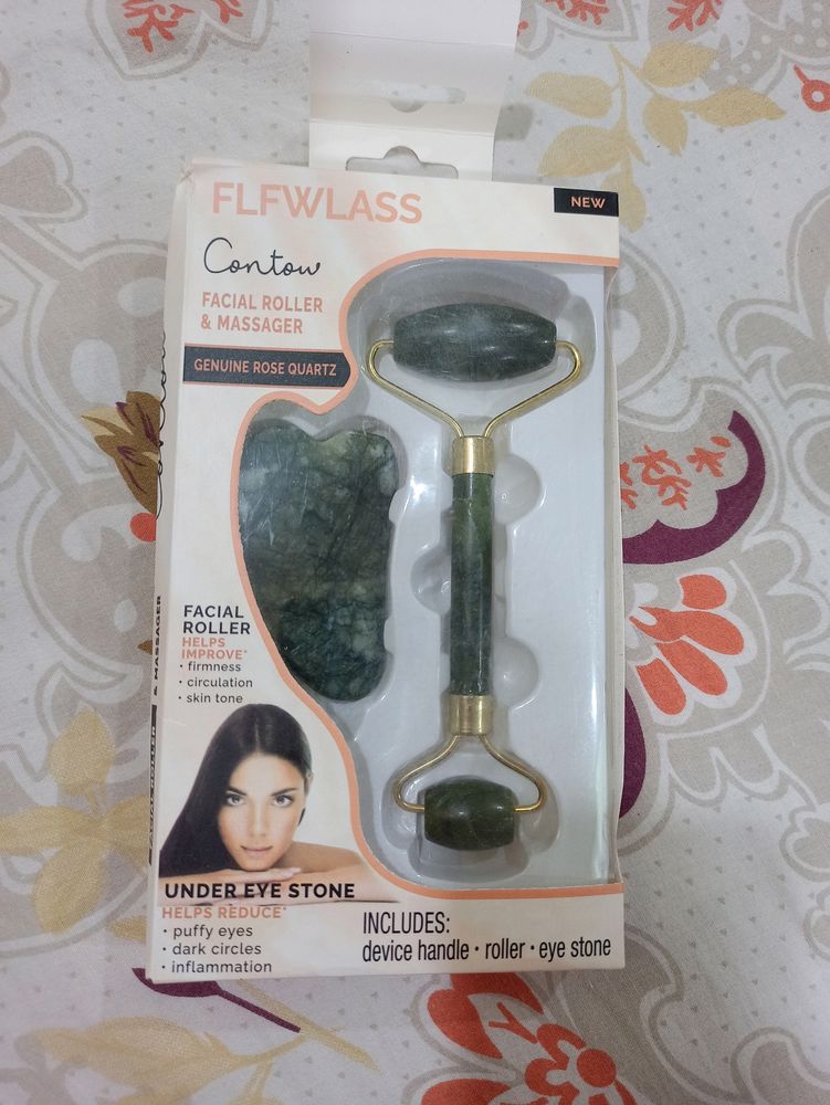 Brand New Face Roller And Gua Sha Massager Combo