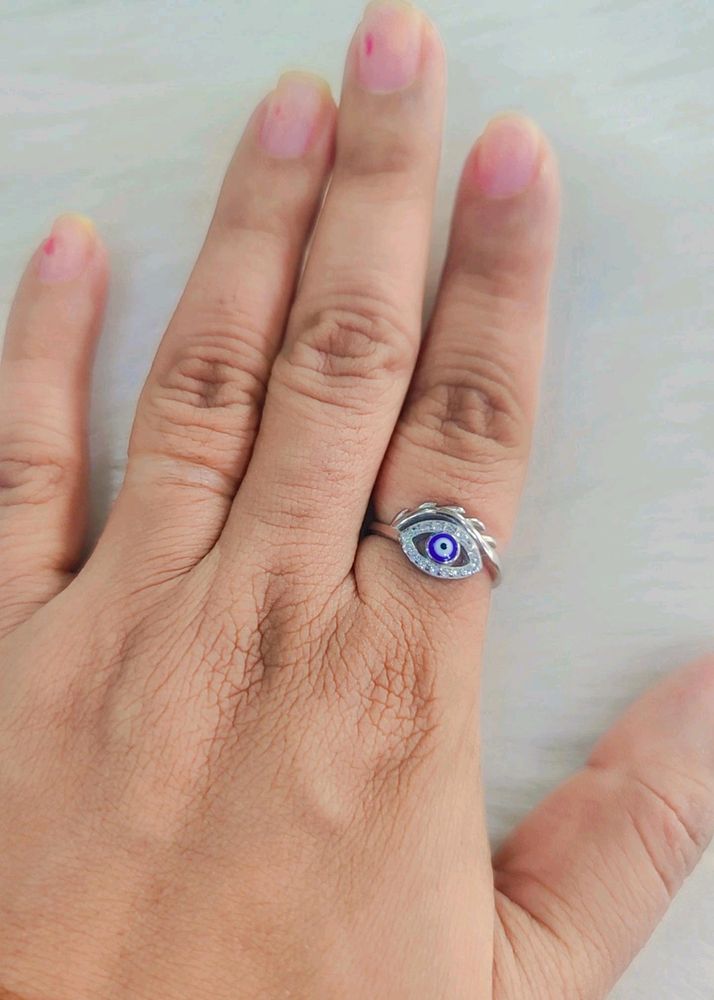 Evil Eye 92.5 Sterling Silver Ring