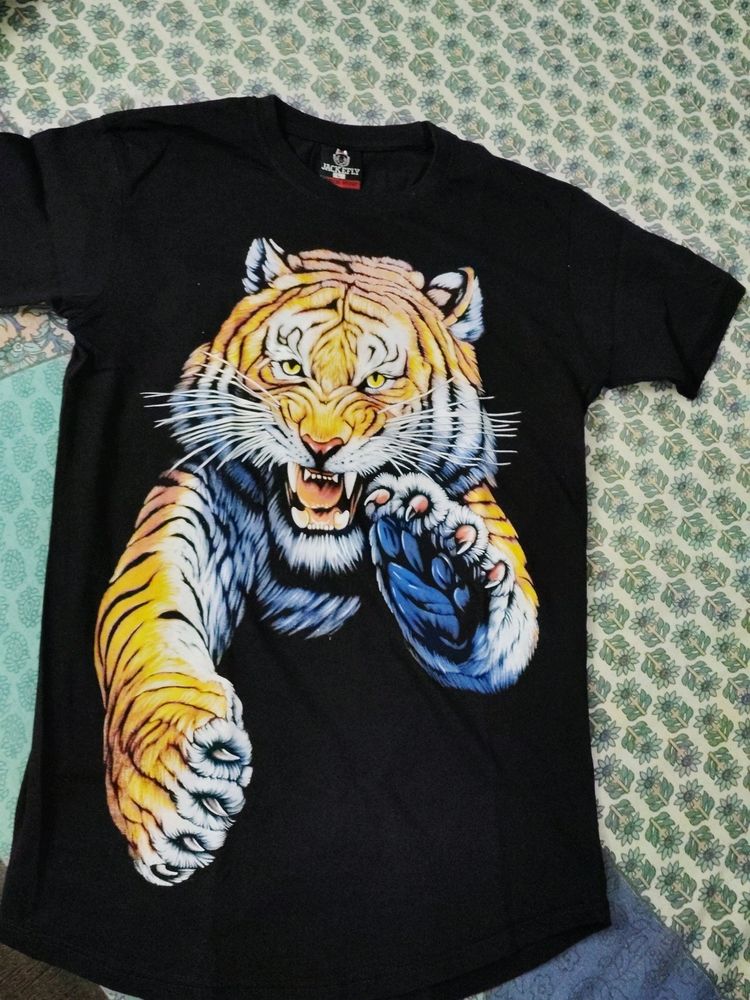 Unisex Tiger Print T-shirt