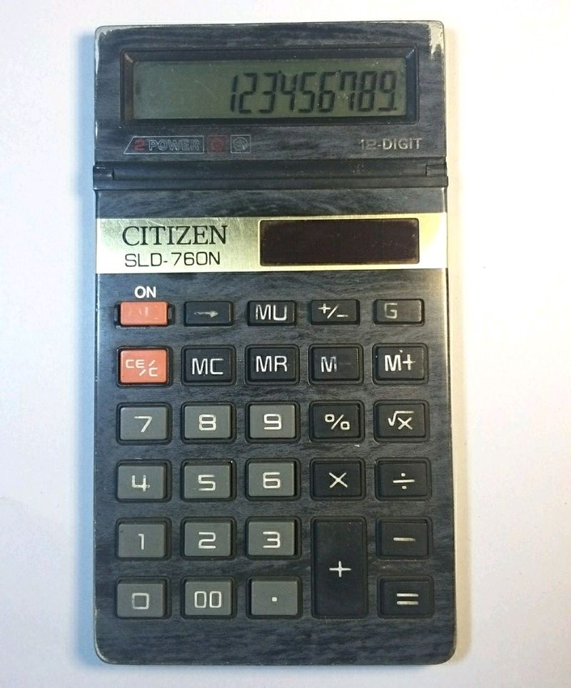 Citizen Solar Power Calculator Japan 12 Digit