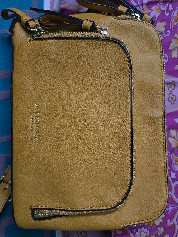 ACCESSORIZE YELLOW SLING BAG