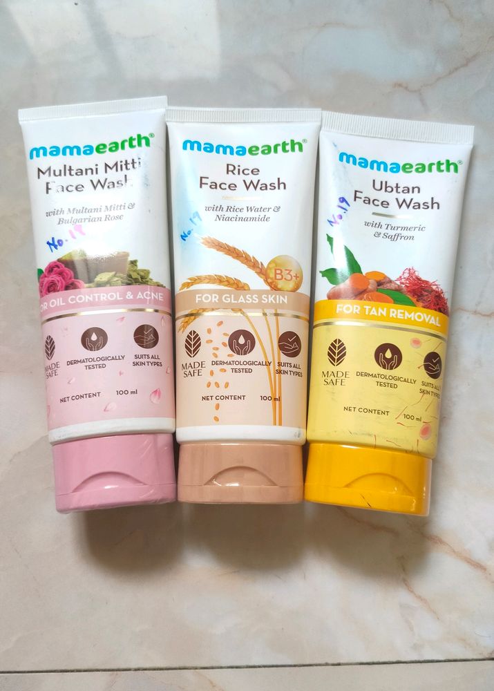 MamaEarth Face Wash Combo- 3 Units