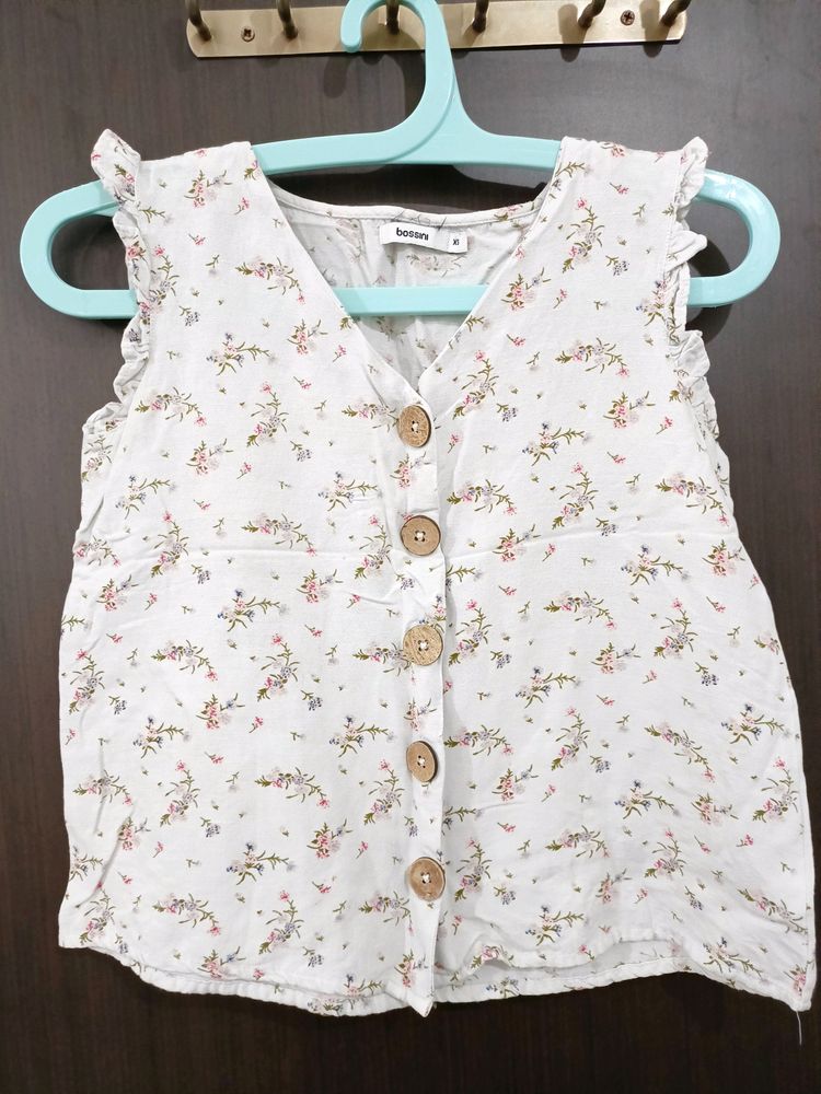 Floral Printed Cotton Top