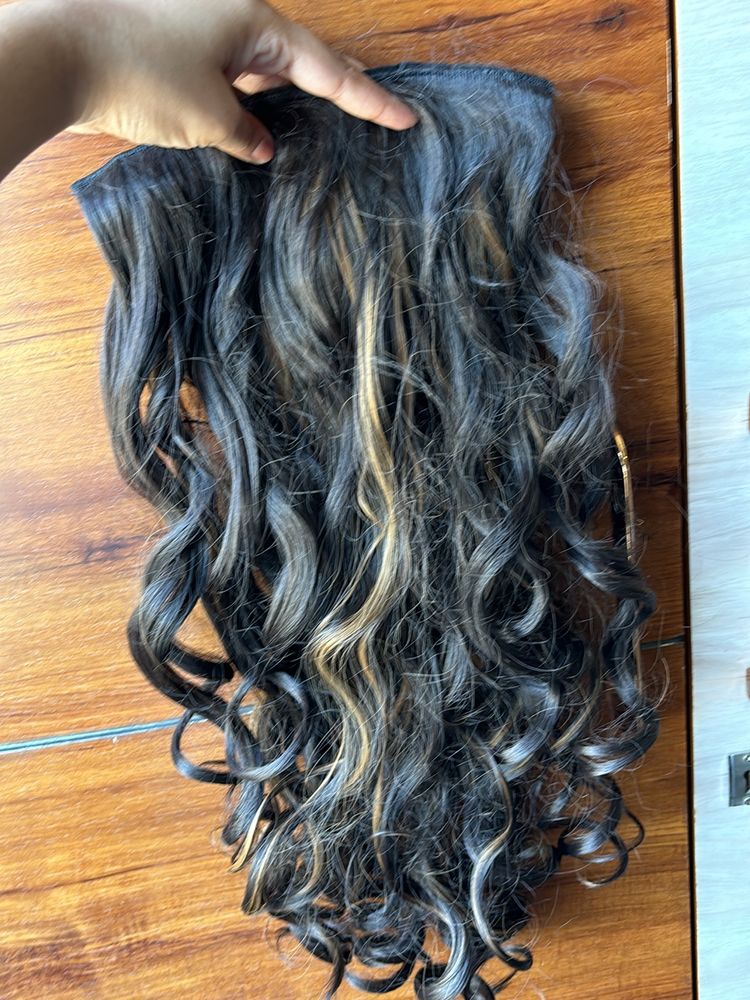 Hair Extension (Golden Brown Hightlights)