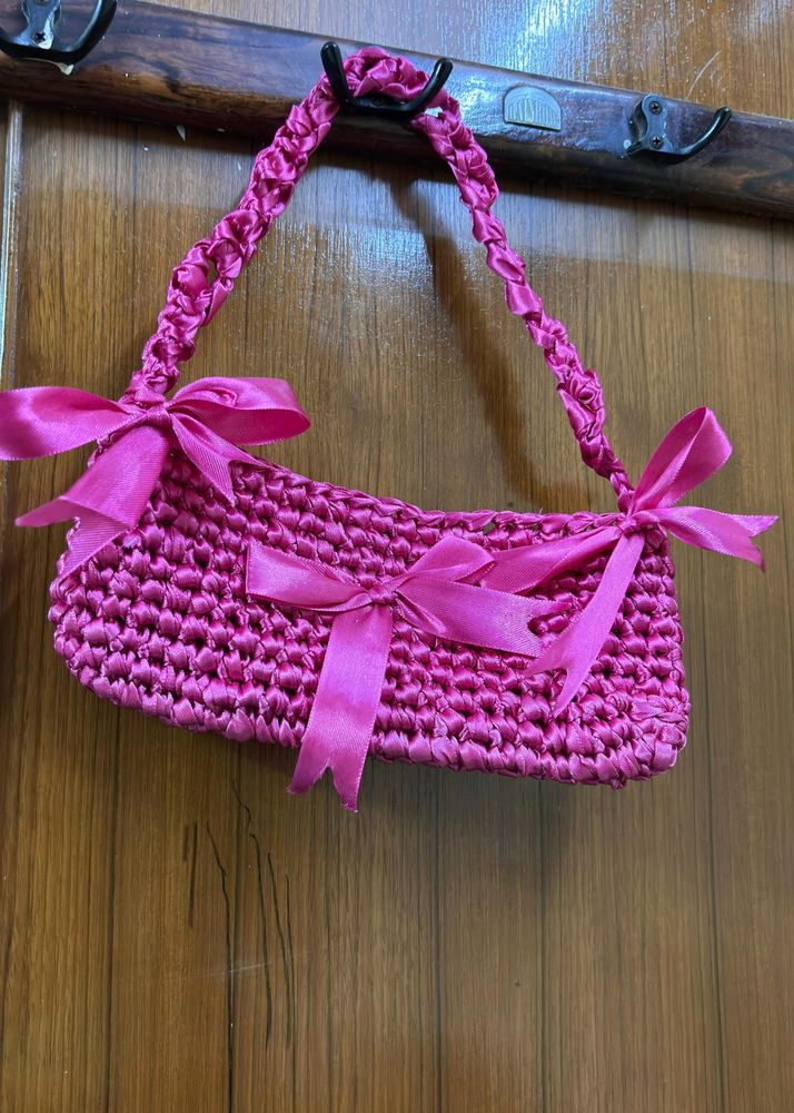 Satin Customize Crochet Bag 🎀