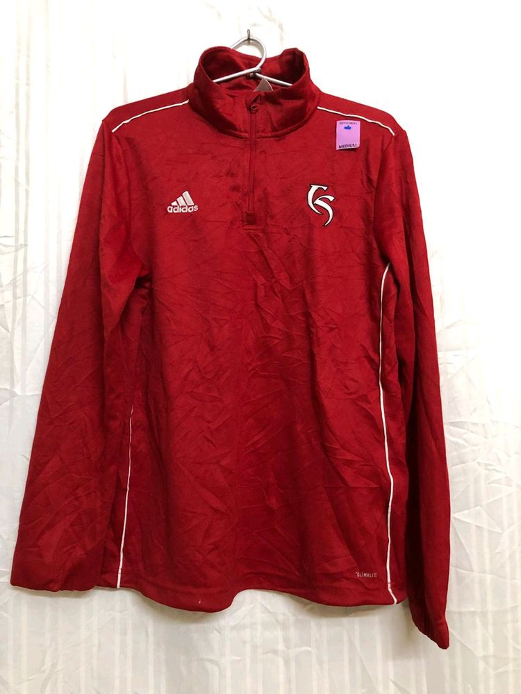 Adidas Red Long Sleeve T Shirt