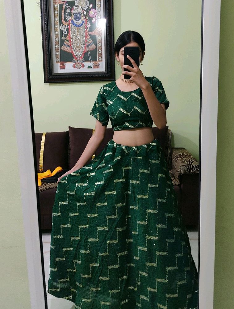 😍🌿Green Lehenga Choli 🌿😍