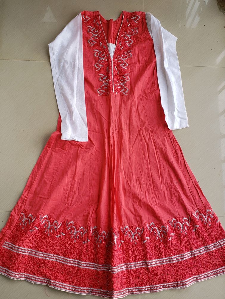 Rose Pink Anarkali Suit