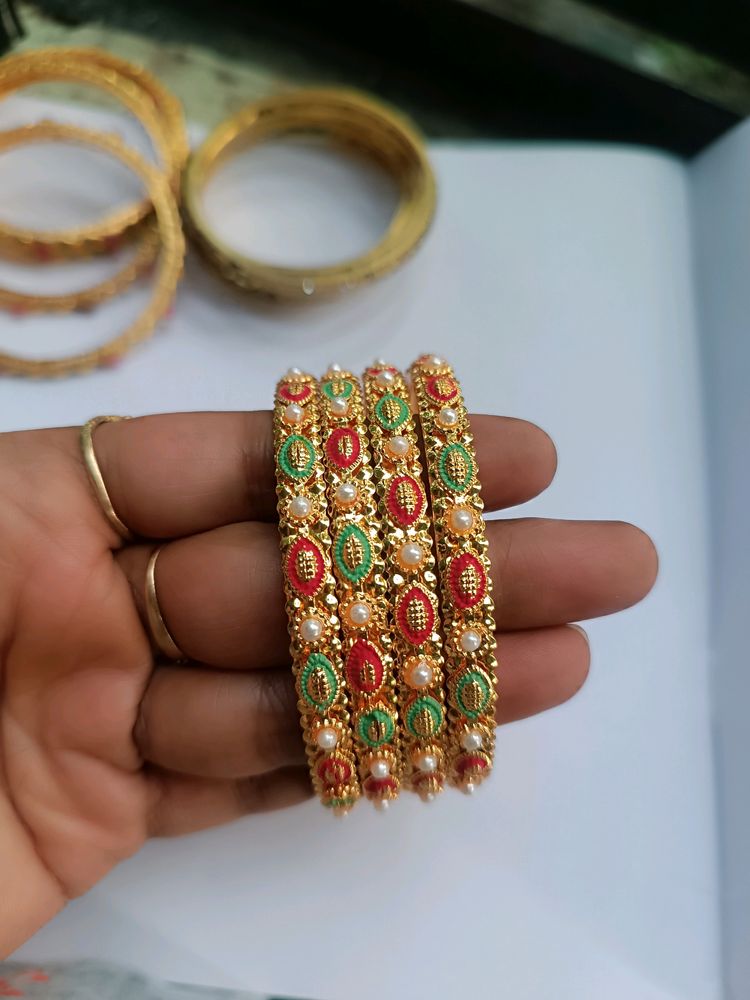 Micro Gold Bangles 4 Set