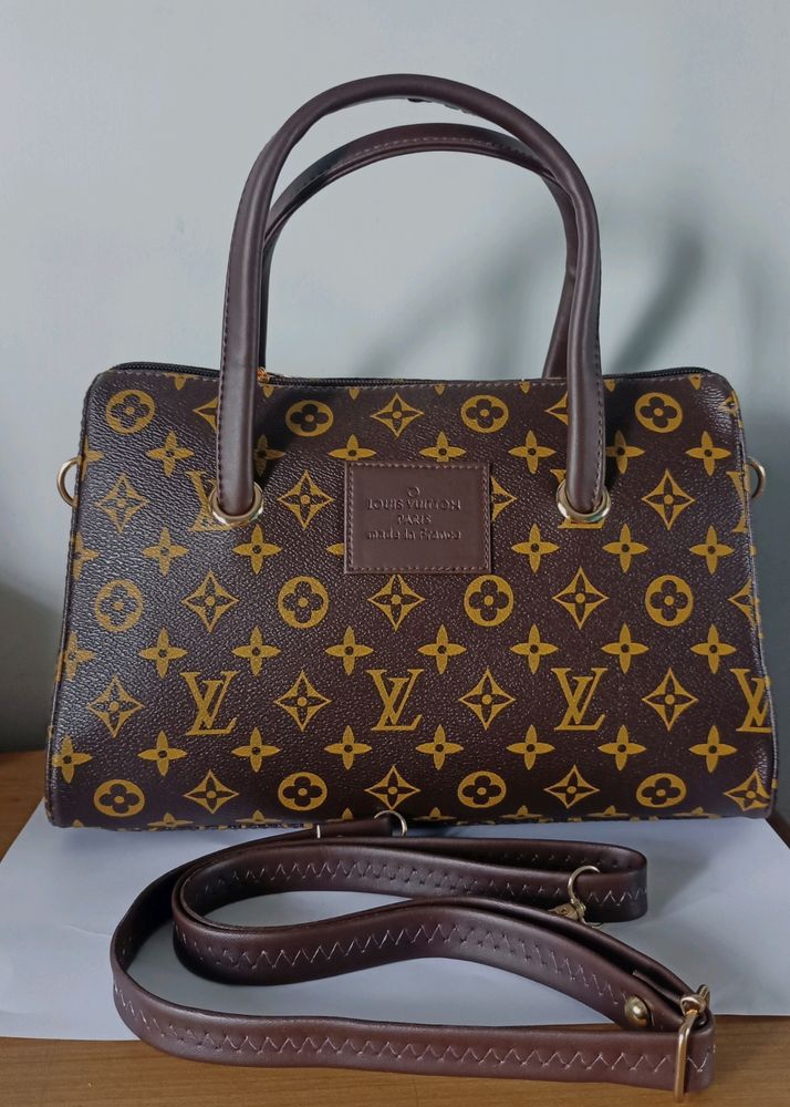 Lv Print Inspired Handbag+ Sling Belt 🆕