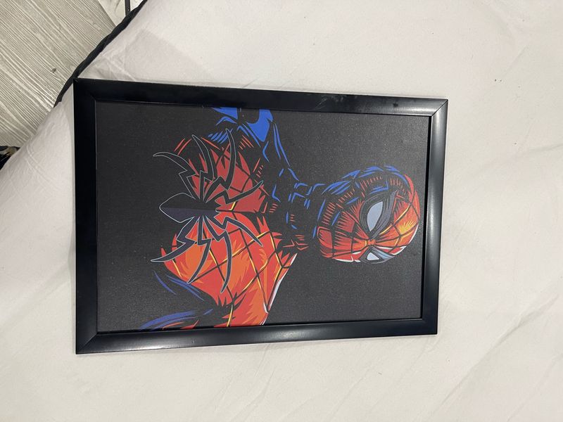 Spiderman wall frame