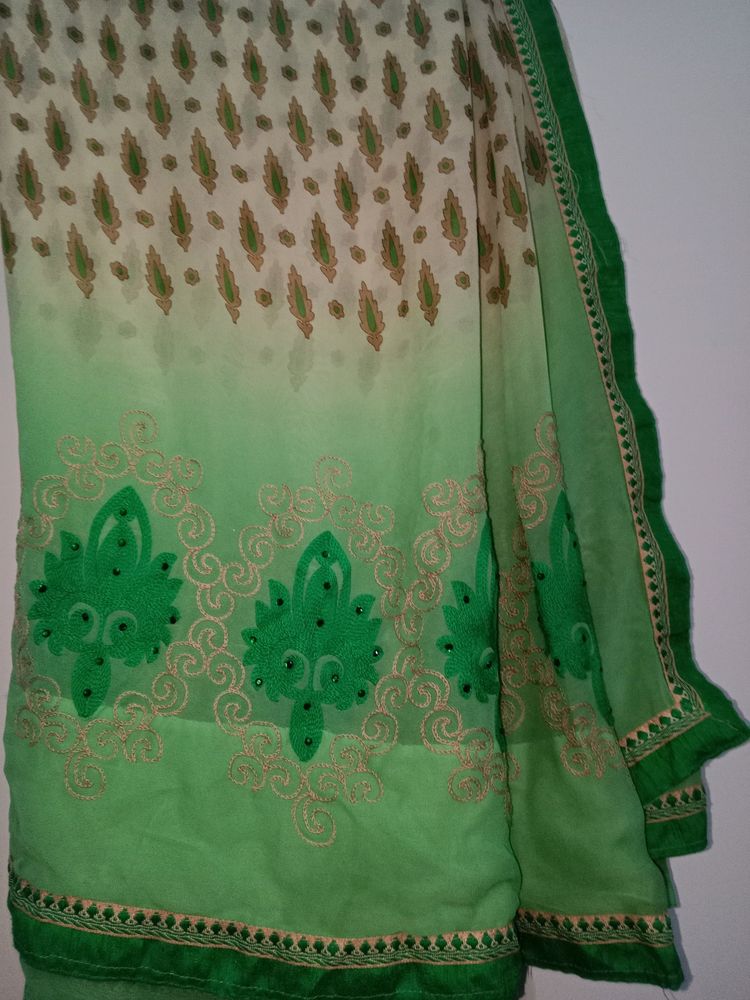 Green Saree