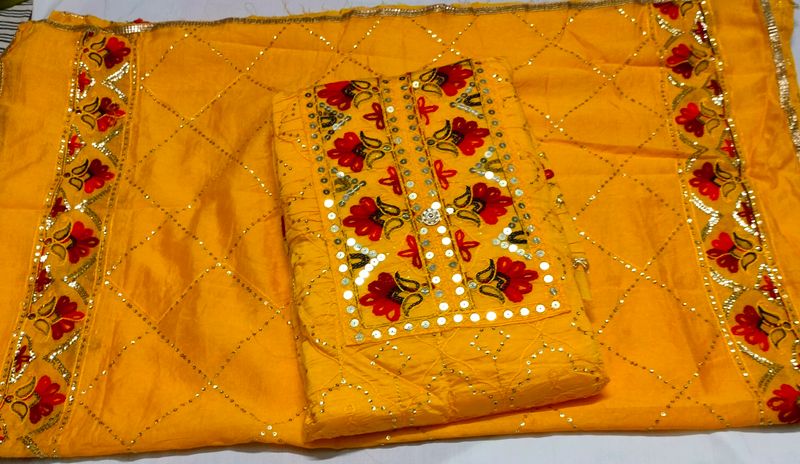 Chanderi Cotton Suit