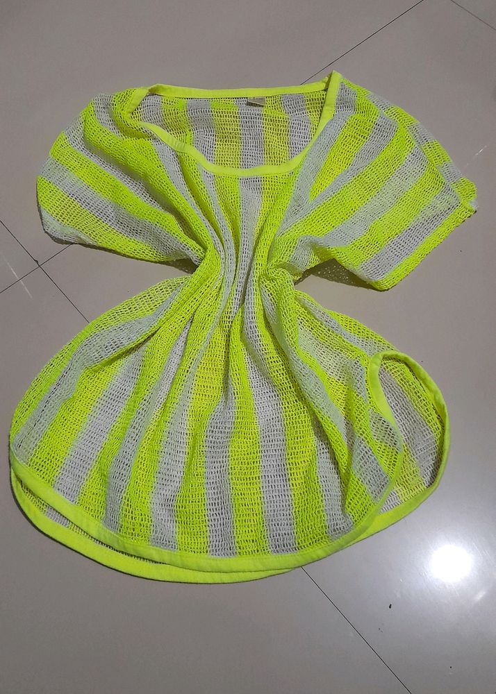 Neon Mesh Top