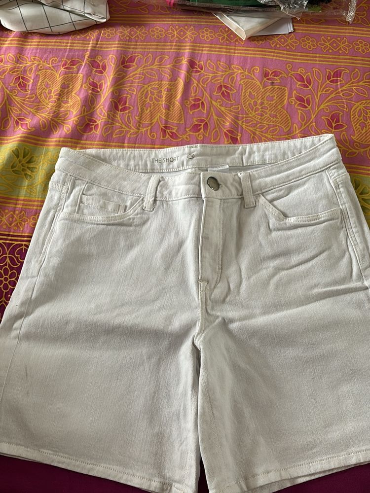 White Shorts Denim