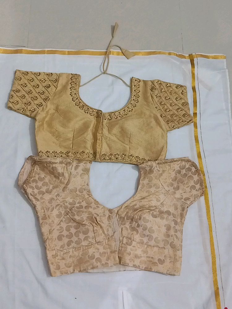 Golden Blouse Combo Set Of 2(Size XL)