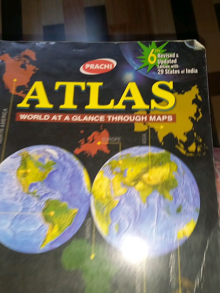 Atlas World Map Book